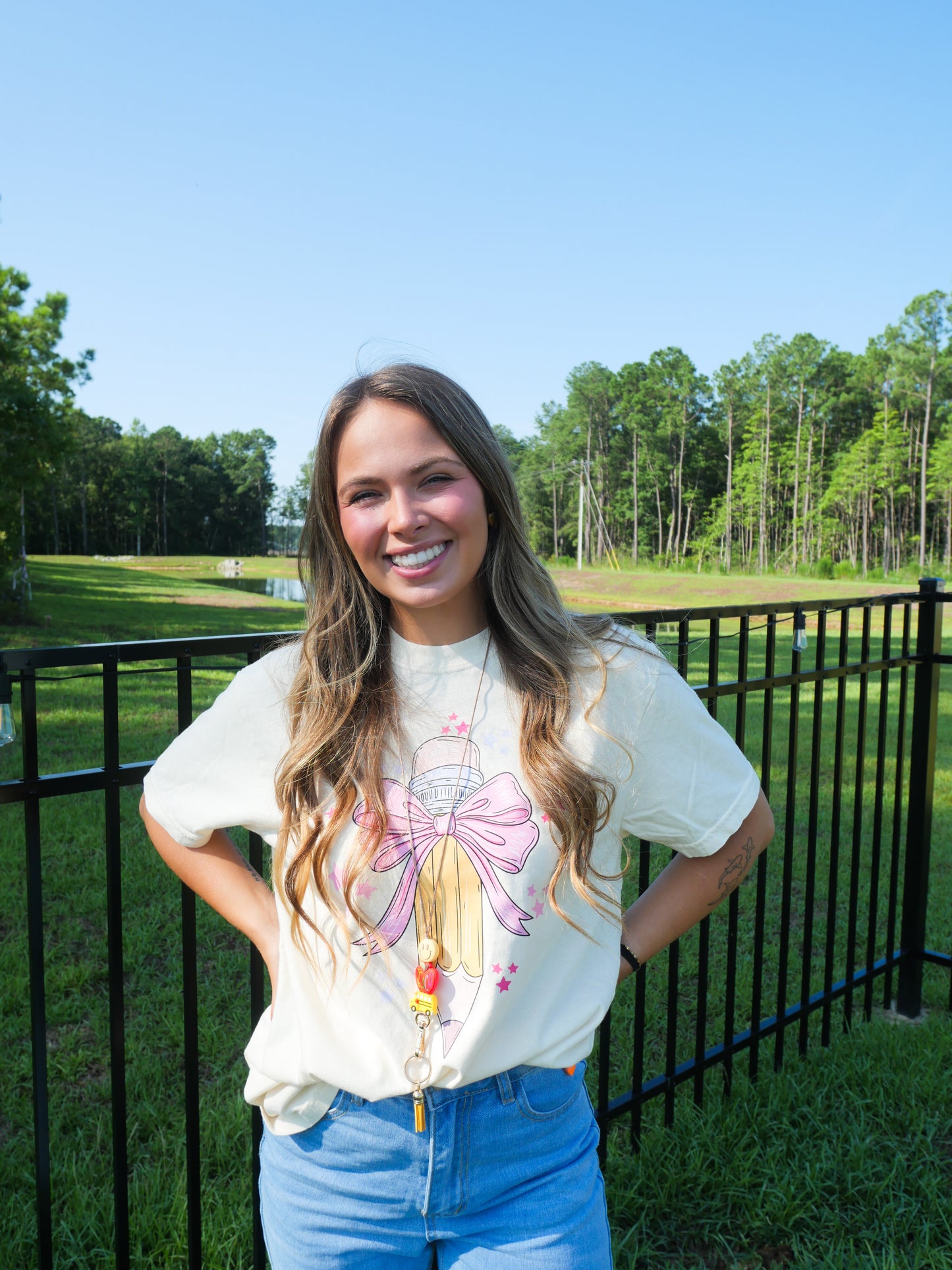 Pencil Bow Tee