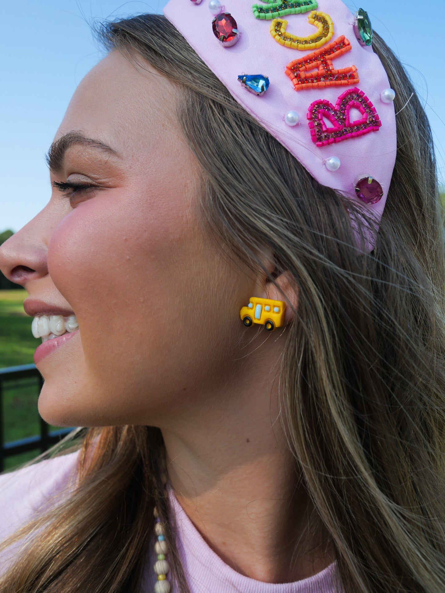 School Bus Earrings