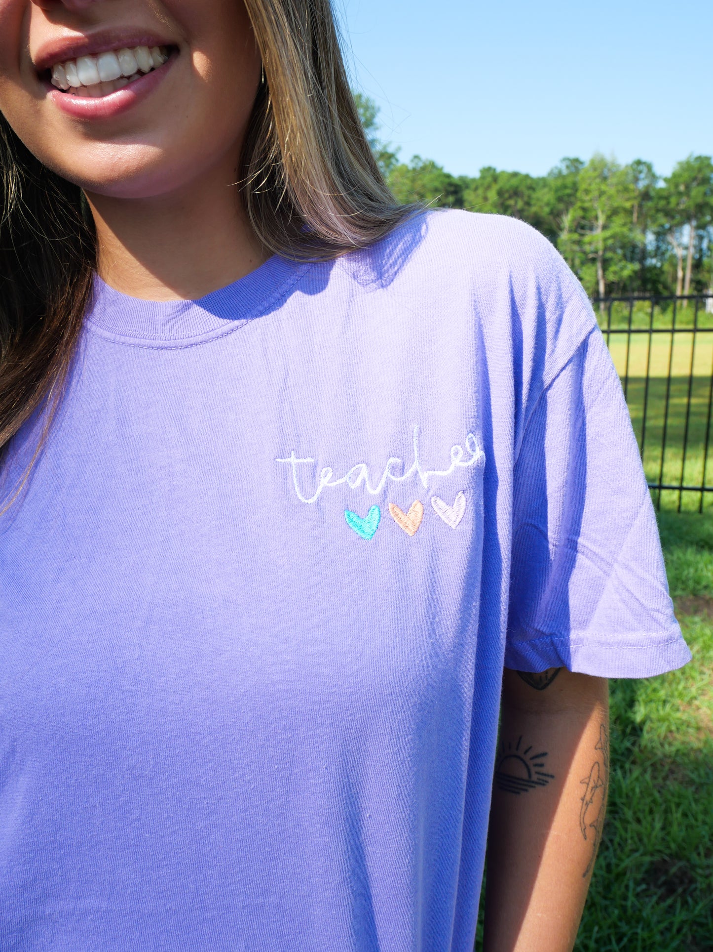 Purple Teacher Tee