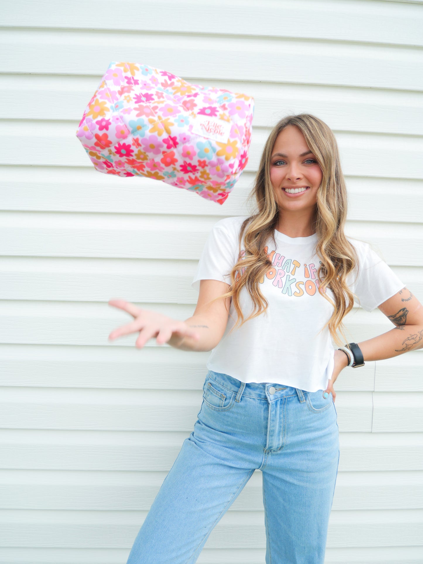 Cutie Flowers Makeup / Pencil Bag