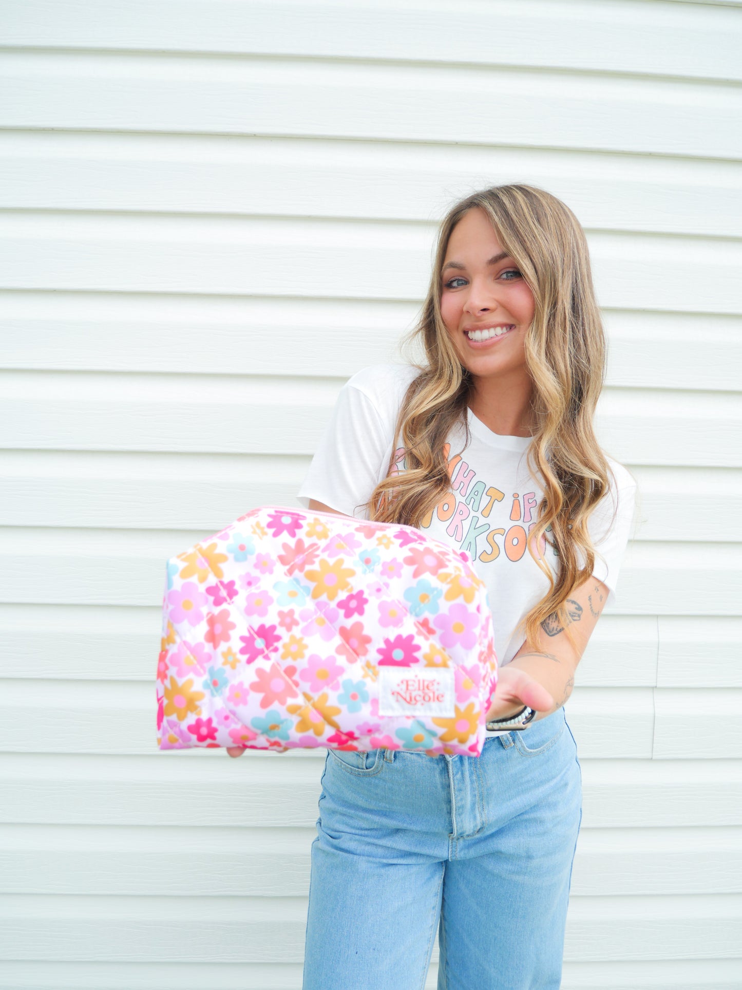 Cutie Flowers Makeup / Pencil Bag